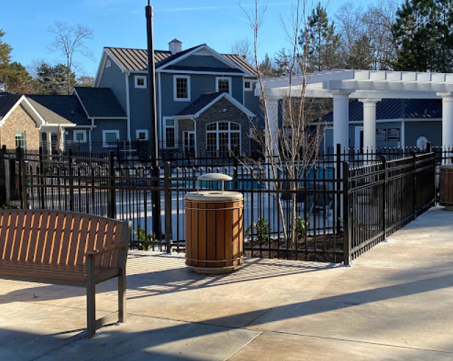 metal fences of a house